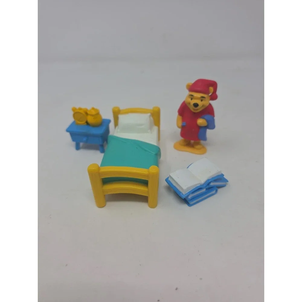 Vintage 90s Mattel Winnie the Pooh 'Bedtime with Pooh'  Playset COMPLETE-RARE W